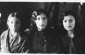 Studio portrait of three Jewish teenage girls in Chechersk, Belarus: Zlata, Chaya and Maria Gerchikova. © USHMM, courtesy of Maria Gerchikova Maymina